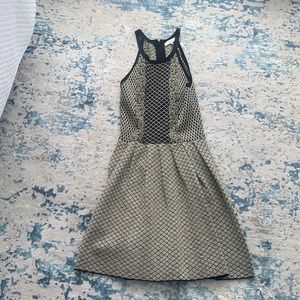 Gold and black dress perfect for holidays